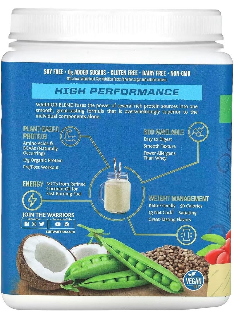 صن واريور مسحوق بروتين نباتي عضوي عالي الأداء ومناسب لنظام كيتو من Sunwarrior Blend بنكهة الفانيليا 375 جرام - Image 4